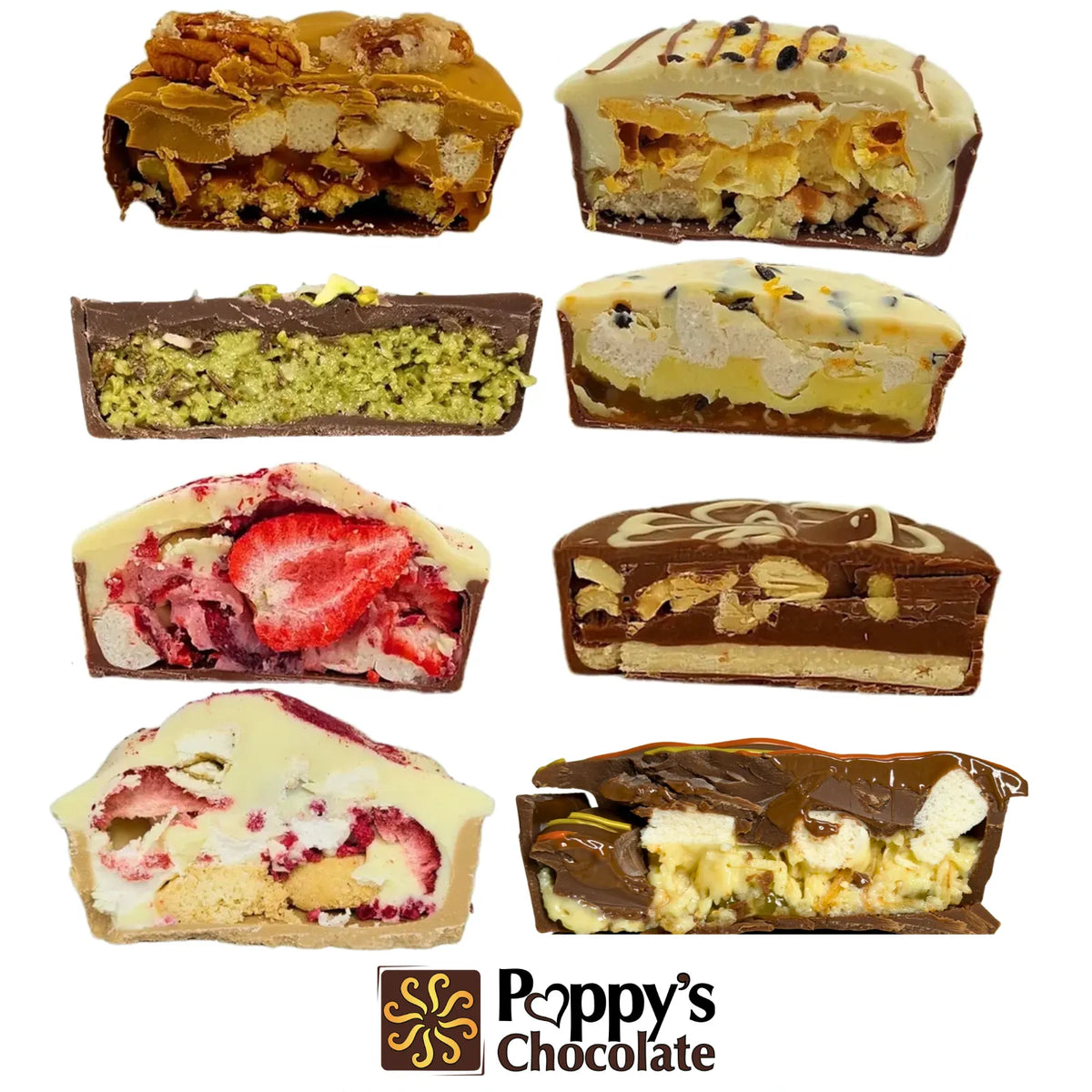 Poppy's Chocolate Chocolate Pie Variety Box Limited Edition Luxury Handmade Chocolate Australia