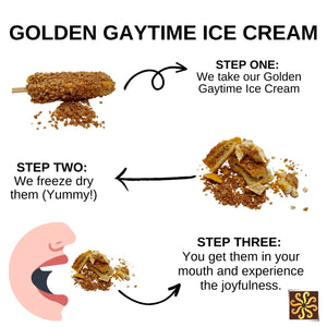 Freeze Dried Golden Gaytime Ice cream