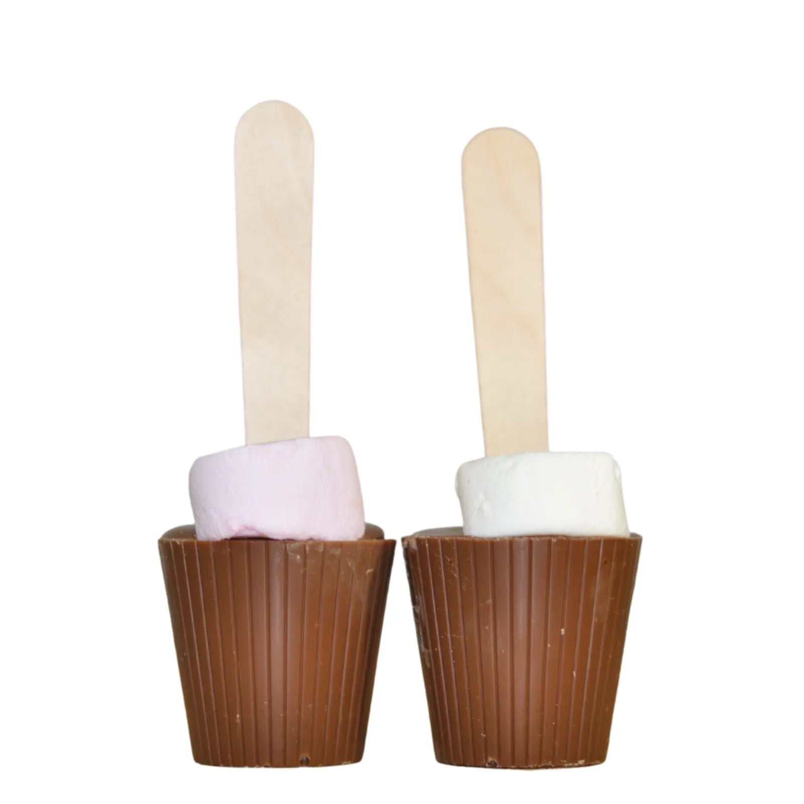 Poppy's Chocolate Hot Chocolate Stick Milk Chocolate Twin Pack Luxury Handmade Chocolate Couverture Chocolate
