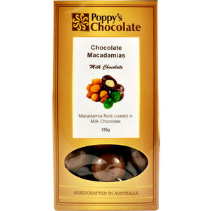 Poppy's Chocolate Milk Chocolate Coated Macadamia 150G
