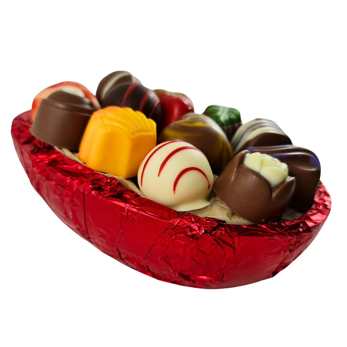 Poppy's Chocolate Milk Chocolate Easter Egg With 12 Gourmet Chocolates