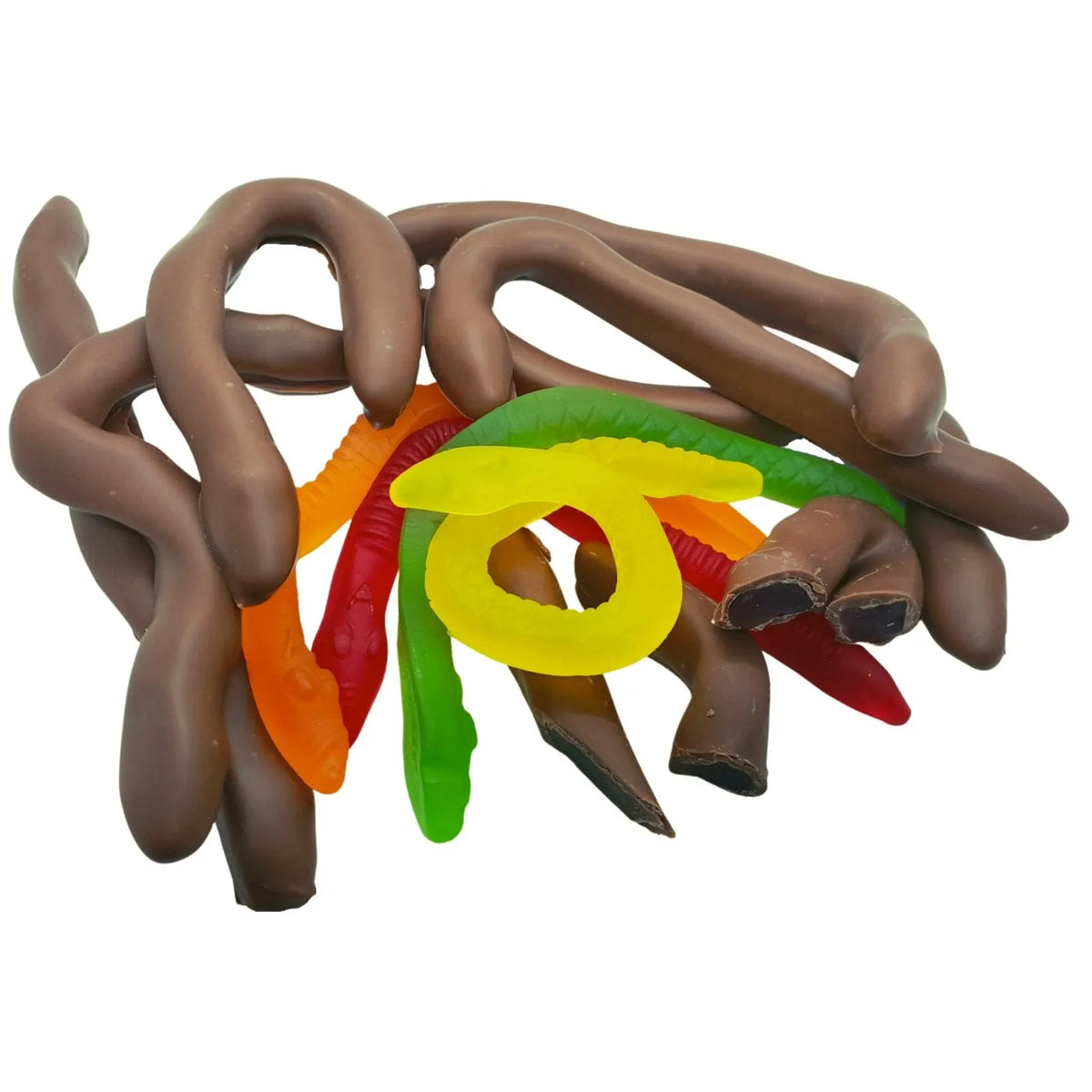 Poppy's Chocolate Milk Chocolate Coated Snakes 100g Luxury Handmade Chocolate Lollies