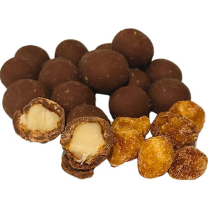 Poppy's Chocolate Milk Chocolate Coated Honey Roasted Macadamias 150g Luxury Handmade Chocolate Lollies