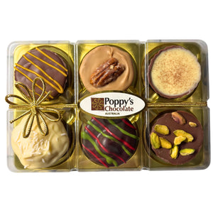 Poppy’s Chocolate Mini Chocolate Pie Collection featuring assorted handcrafted pies