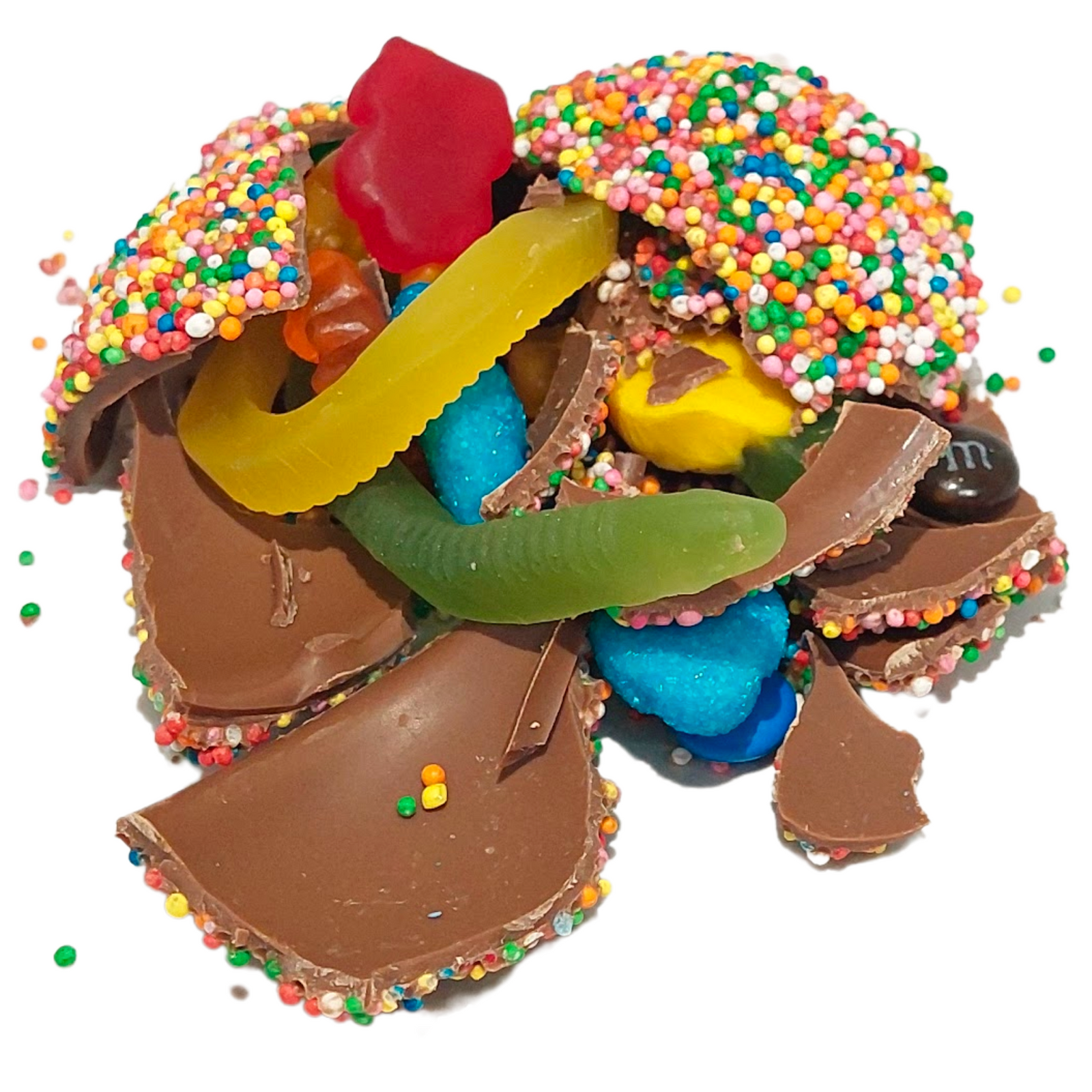 Poppy's Chocolate Smash Bauble Filled with Lollies Luxury Handmade Christmas Chocolate