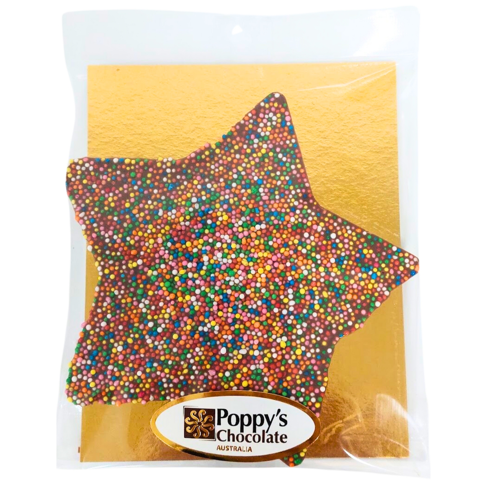 Poppy's Chocolate Sprinkle Jewel Star Luxury Handmade Christmas Chocolate lollies