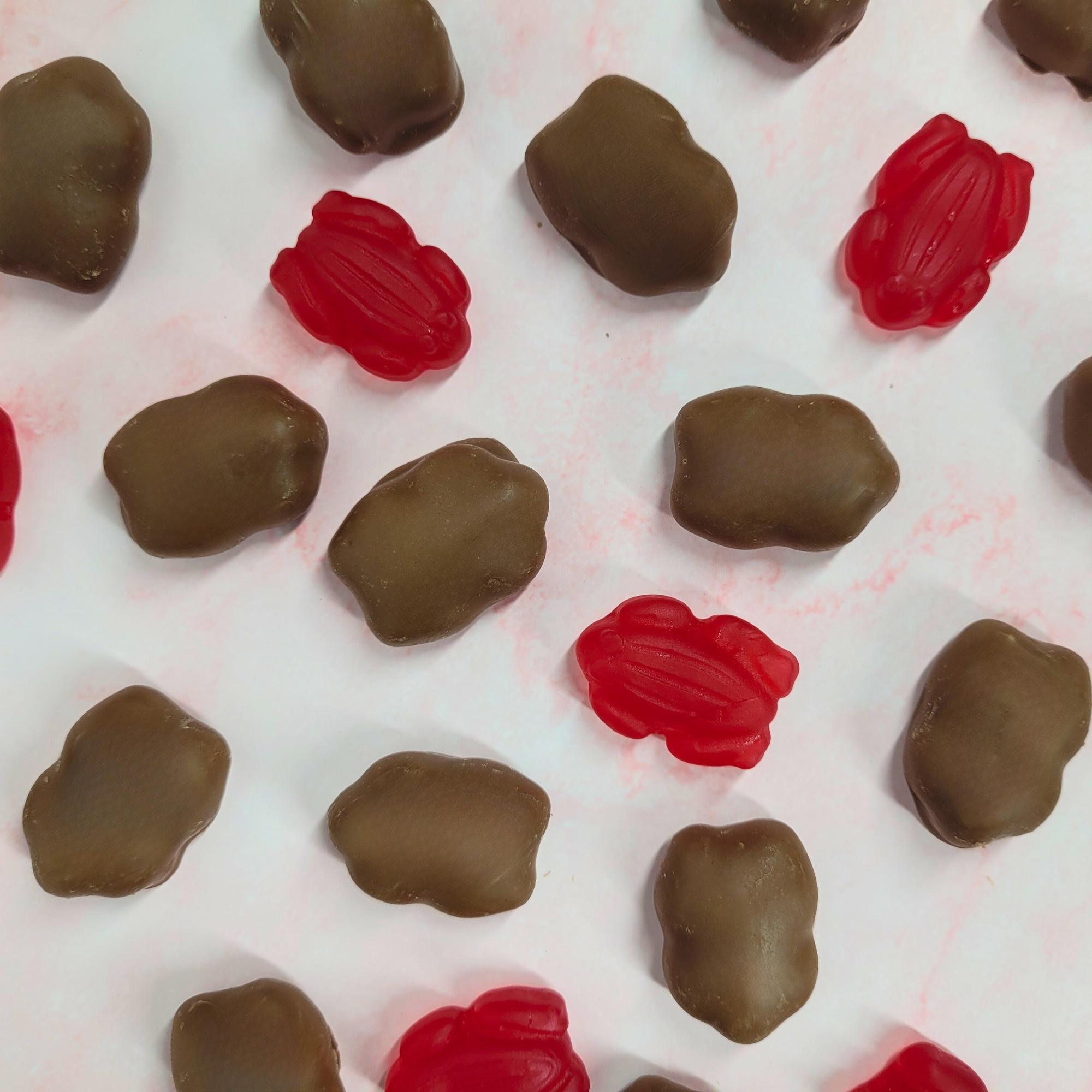 Milk Chocolate Coated Red Frogs 150g