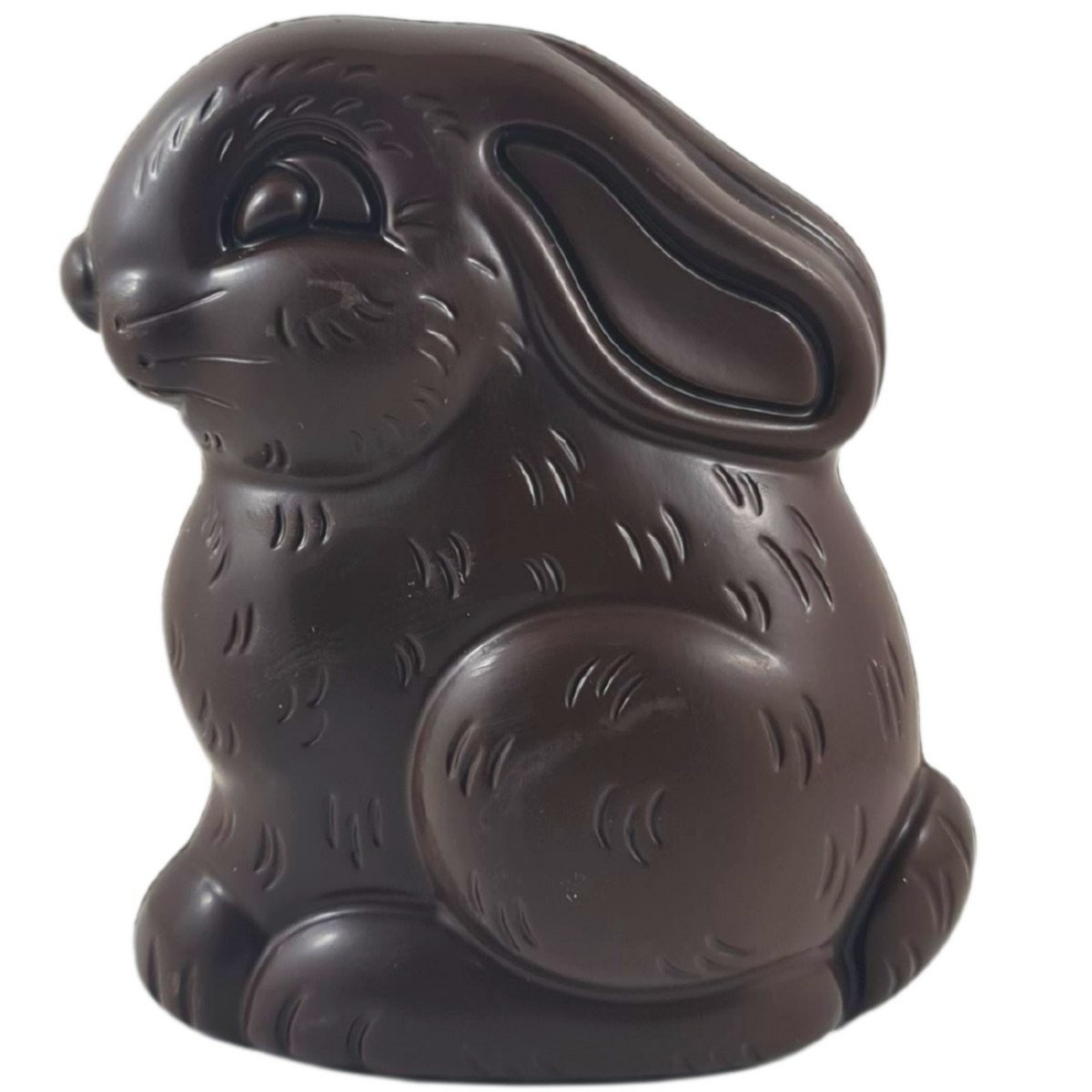 Poppy's Chocolate Dark Chocolate Sitting Easter Bunny Luxury Handmade Easter Chocolate lollies