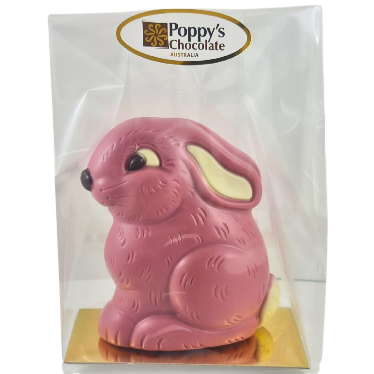Poppy's Chocolate Ruby Chocolate Sitting Easter Bunny