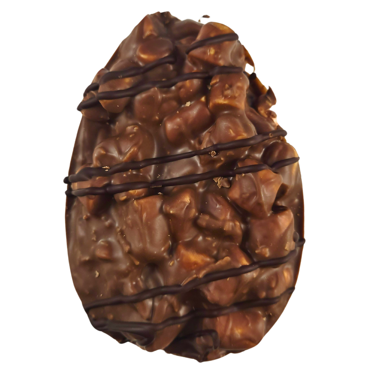 Poppy's Chocolate Rocky Road Easter Egg Milk Chocolate Peanut and Jelly Luxury Handmade Easter Chocolate lollies