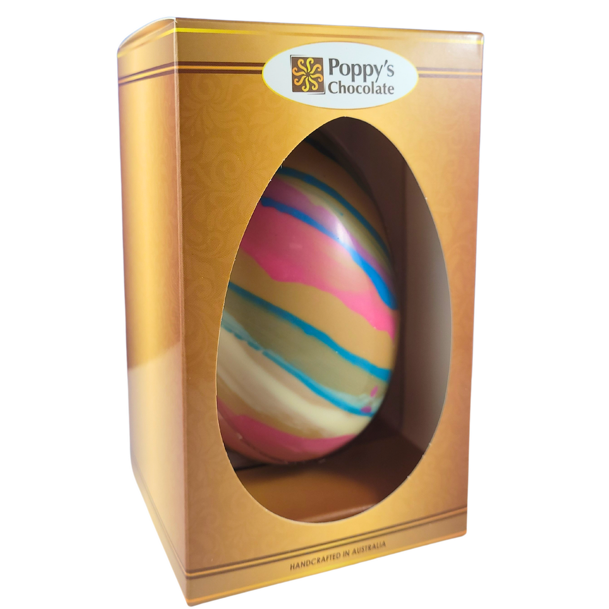 Poppy's Chocolate Deluxe Brushed Caramel Chocolate Easter Egg