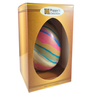 Deluxe Caramel Brushed Chocolate Easter Egg
