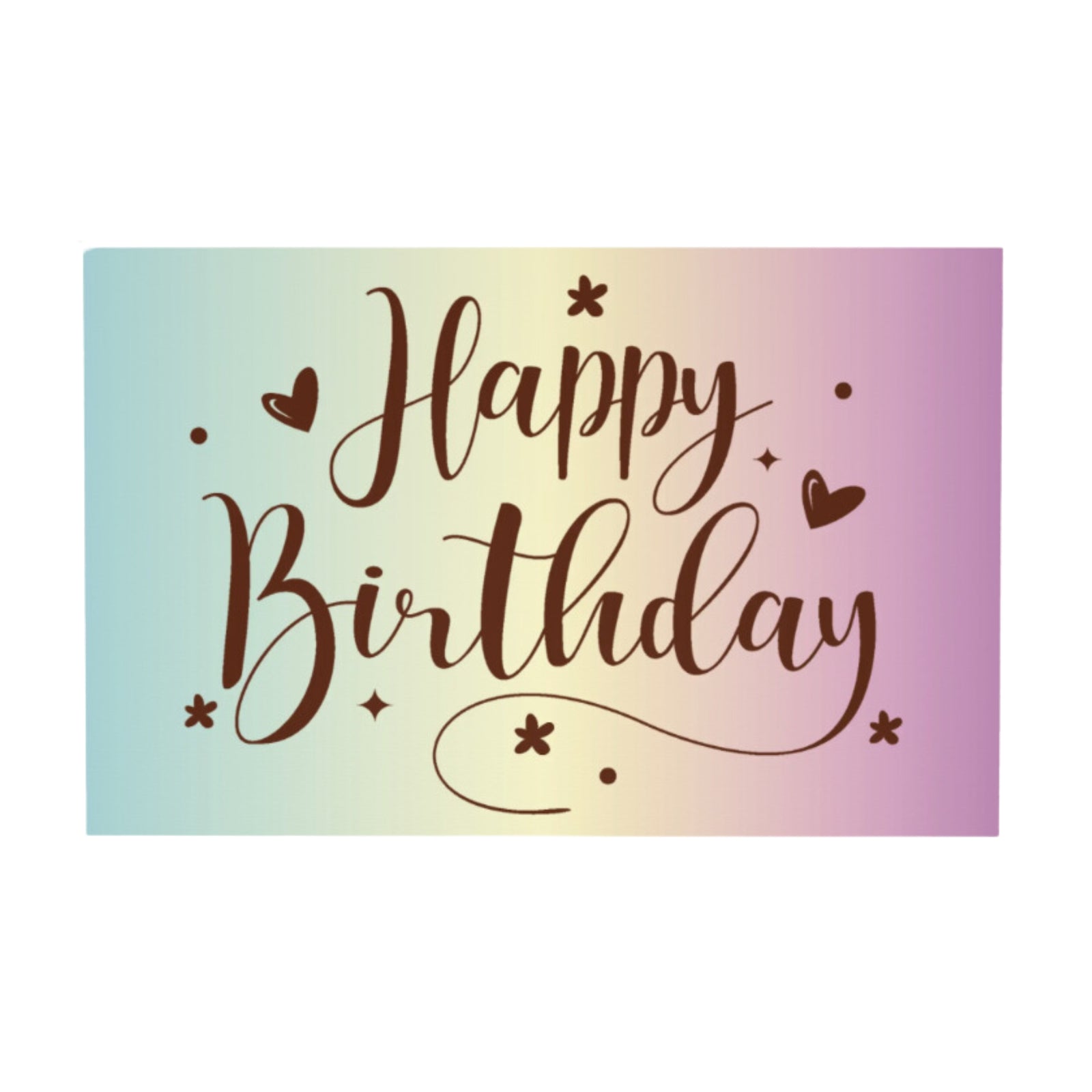 Poppy's Chocolate Gift Card Note 