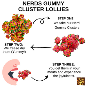 Freeze Dried Nerd Gummy Clusters