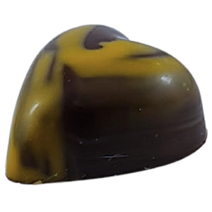 Poppy's Chocolate Gourmet Chocolate Caramel Heart Dark Chocolate Luxury Handmade Chocolate lollies
