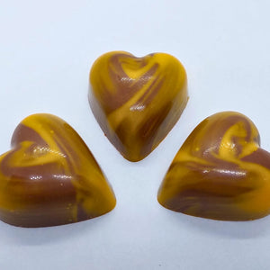 Poppy's Chocolate Gourmet Chocolate Caramel Heart Milk Chocolate Luxury Handmade Chocolate lollies