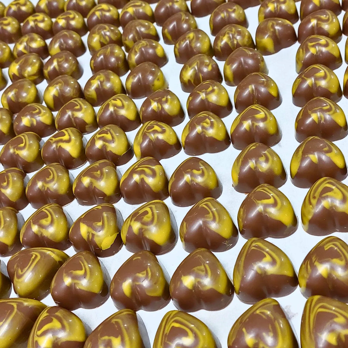 Poppy's Chocolate Gourmet Chocolate Caramel Heart Milk Chocolate Luxury Handmade Chocolate lollies