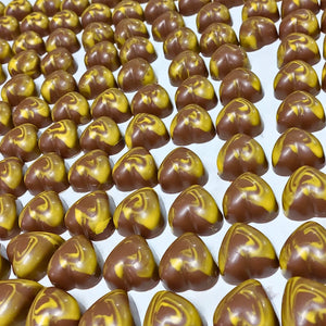 Poppy's Chocolate Gourmet Chocolate Caramel Heart Milk Chocolate Luxury Handmade Chocolate lollies