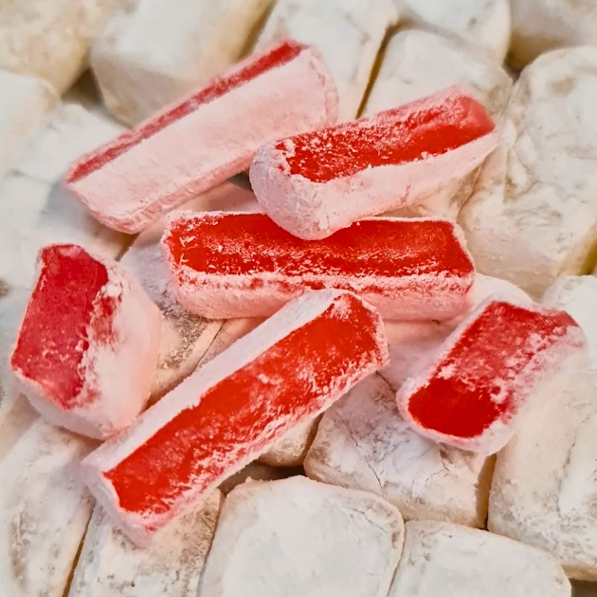 Poppy's Chocolate Chocolate Coated Cherry Flavoured Turkish Delight Milk Chocolate 100g Luxury Handmade Chocolate Lollies