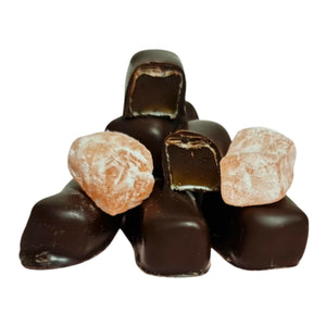 Poppy's Chocolate Chocolate Coated Turkish Delight Bulk Dark Chocolate 30 Pieces (500g+) Luxury Handmade Chocolate lollies