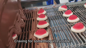 Milk Chocolate coated Strawberry & Cream Lollies_vid