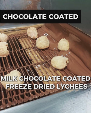 Milk Chocolate Coated Freeze Dried Lychees 100g