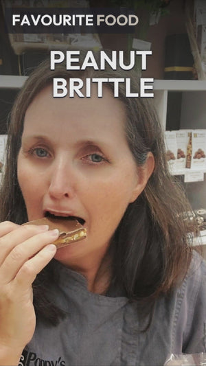 Peanut Brittle coated in Milk Chocolate 100g