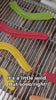 Milk chocolate coating snakes