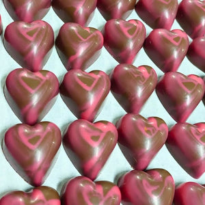 Poppy's Chocolate Gourmet Chocolate Salted Caramel Heart Luxury Handmade Chocolate lollies