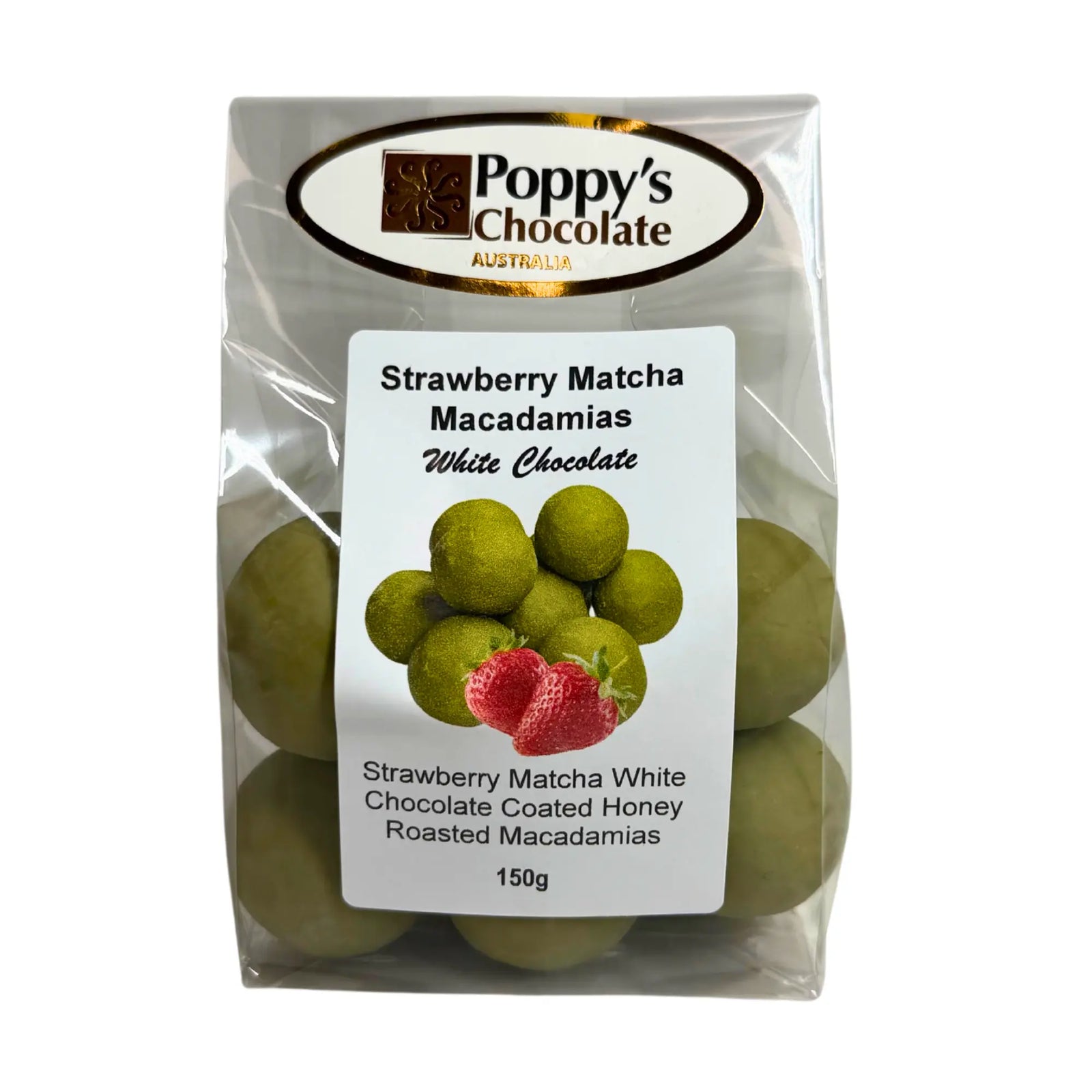 Strawberry Matcha Coated Honey Roasted Macadmias