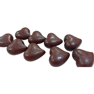 Small Love Heart Raspberry and dark chocolate