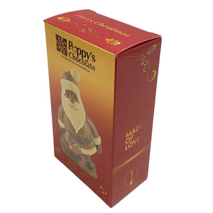 Angled view of the Santa gift box showing the front, side and lid.
