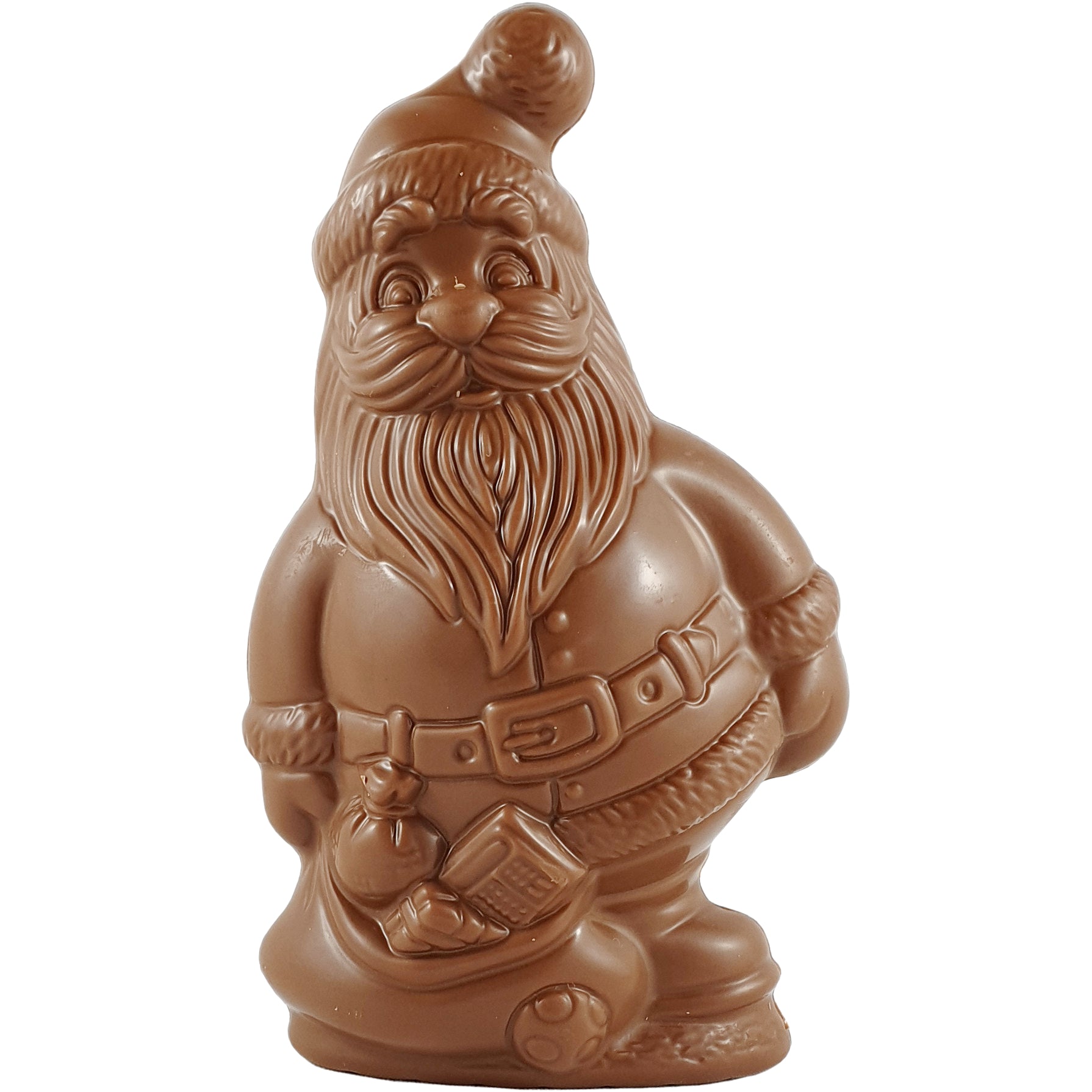 Santa with bag of presents 124mm Mylk chocolate - Vegan