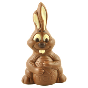 Milk Chocolate Easter Bunny Holding Egg Small