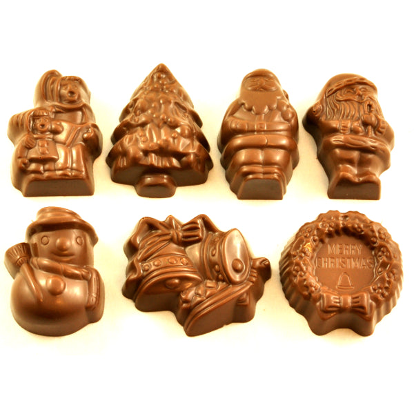 Assorted Christmas Chocolates 4 pack - Milk chocolate