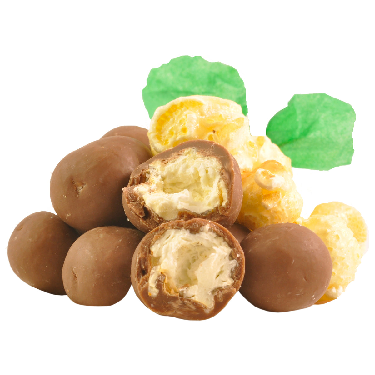 Chocolate Coated Caramel Popcorn 100g